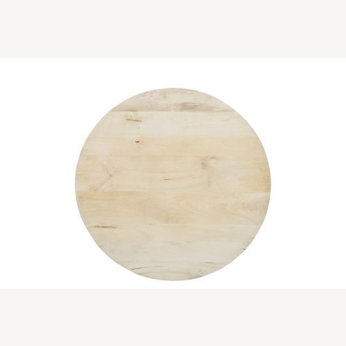Marmoholz Siena – Stolik Kawowy | Bielony Mango | Ø80 cm